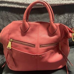Coral Aimee Kestenberg Leather Tote